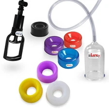 LeLuv EasyOp TGrip ZGrip BGrip Penis Head (Glans) Vacuum Pump + Sleeve Options