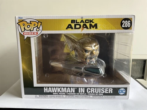 Funko POP! Rides-Black Adam- Hawkman in Cruiser Vinyl Figure #286