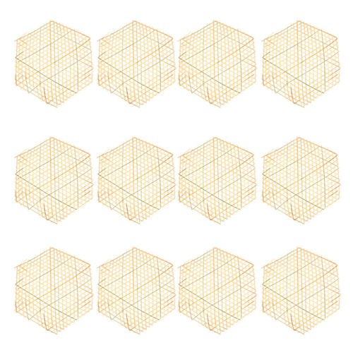 12 Pcs Bambusmatte Küchenmatte Tischtabletts Dekorativ Abtropfmatte Aus Stein