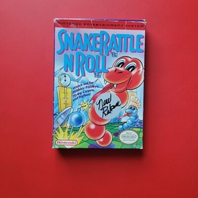Snake Rattle n Roll Nintendo NES Game Box Manual Cleaned Tested Vintage 8 Bit