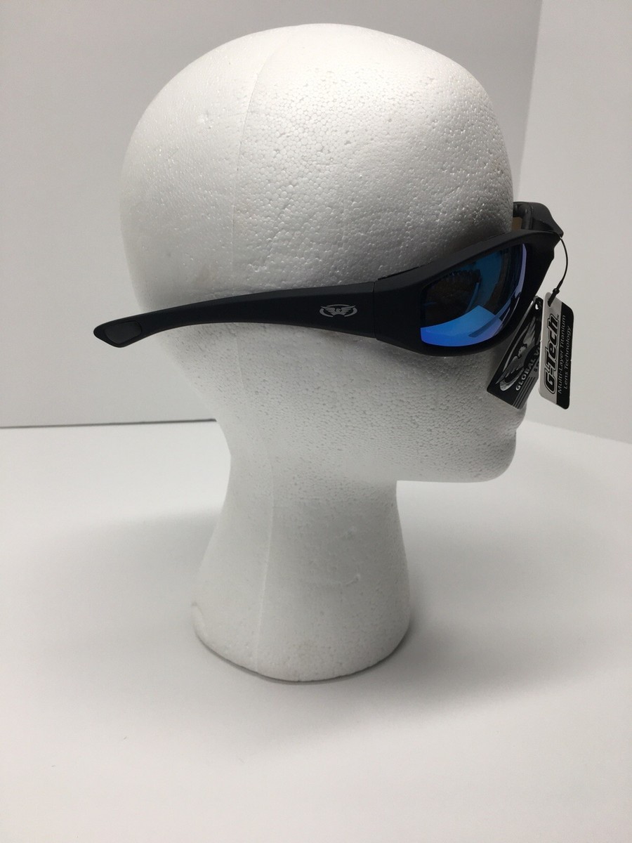Lunettes De Soleil Global Vision Kickback GT Bleues – Lunettes Moto/cyclisme, Verres En Verre, Neuves Avec étiquettes