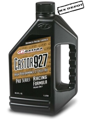 Maxima 2T Castor 927 Racing Castor Motocross MX Bike Oil - SAE 40w - 1 Litre 