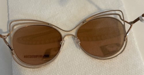 Roberto Cavalli Monteriggioni RC1090 RC/1090 32G Gold Cat Eye Sunglasses 58mm - Picture 6 of 6