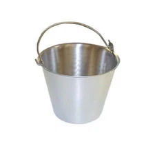 Premium Stainless Steel Pail, Vet/Milk Bucket, Made in USA