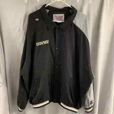 Chicago White Sox’s Windbreaker Adult 2XL Black Long Sleeve Diamond Starter Mens