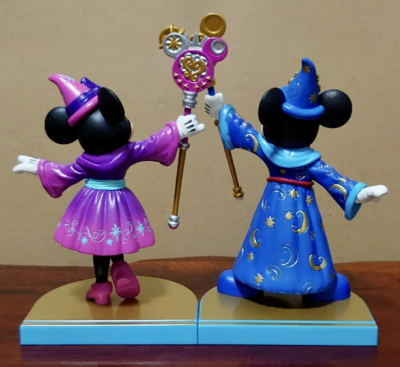 Disney Parks Mickey Mouse & Minnie Mouse Figure Soucerer Tokyo