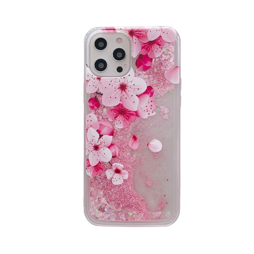 Liquid Glitter Flower Cover Back Case For 15 14 13 12 11 Pro Max XR 5 6 7 8 SE - Picture 32 of 35