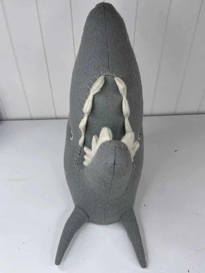 Pillowfort 14" Cabeza de Tiburón Montaje en Pared Decoración Peluche Taxidermia Objetivo Exclusivo 2016 Foto 4 de 4