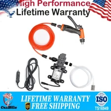 DC 12V Sprayer Gun 100W Electric Car High Pressure Washer Kit Hose Water Pump