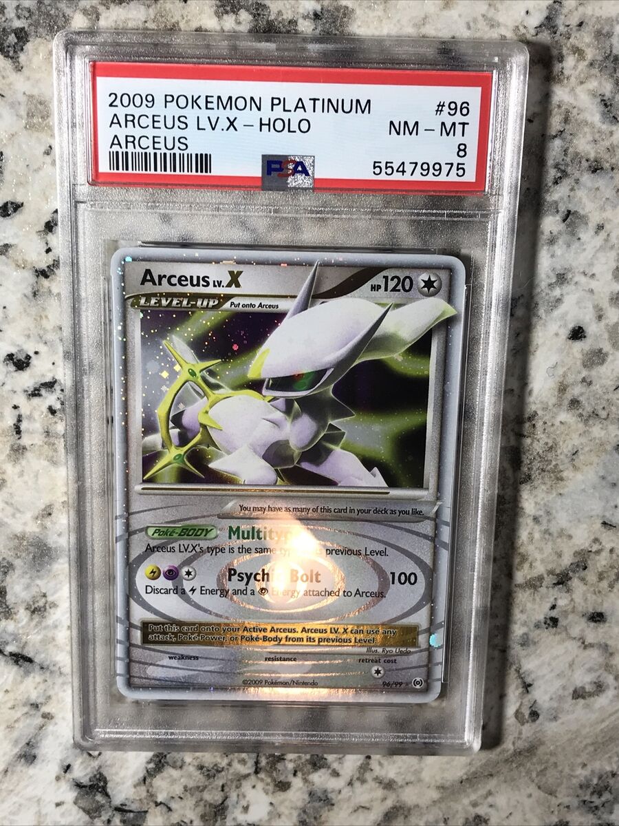 Arceus LV X 96/99 Holo Pokemon Platinum Arceus - PSA 8