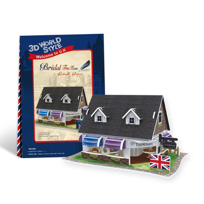 CubicFun 3D-Puzzle UK Braut Teehaus 45 Teile 3D Weltstil 