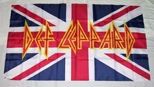 DEF LEPPARD 3'X5' FLAG BANNER ROCK BAND MUSIC MAN CAVE SHOP WALL FAST SHIPPING
