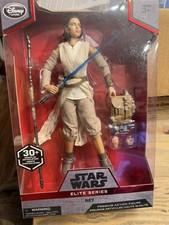 NEW  DISNEY STORE REY STAR WARS ELITE JEDI FORCE AWAKENS 10  ACTION FIGURE NIP