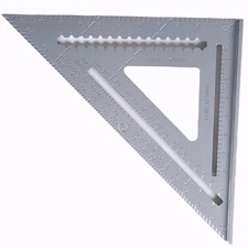 12-inch Triangle Square, Professional Aluminum Alloy Measuring Layout Tool