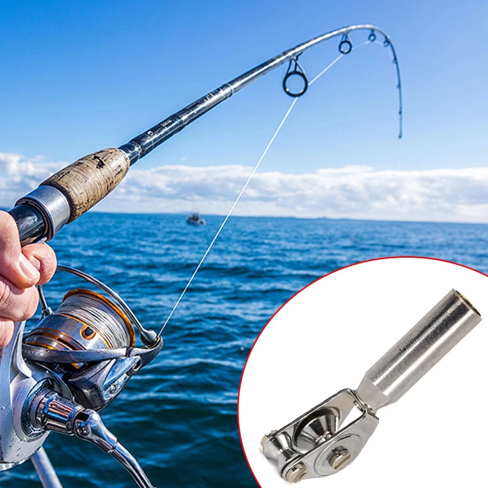 Stainless Roller Rod Tip Guide Roll Line Tip Top Replacement Fishing Accessory - Image 3 of 4