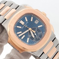 Patek Philippe Nautilus Chronograph 5980/1AR-001 Blue 2-Tone 40mm Box Papers 2