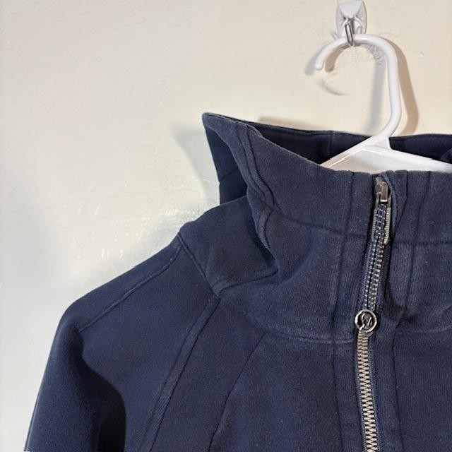 Lululemon Scuba Hoodie Womens 8 Blue Full Zip Fleece Sweatshirt