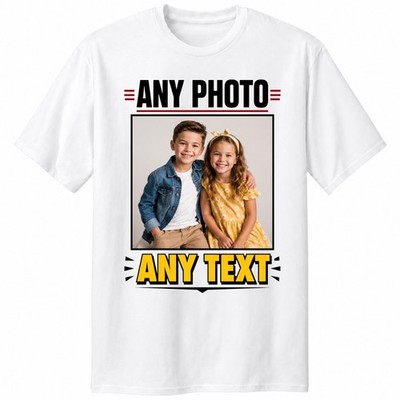Personalisiertes T-Shirt individueller Foto Text Geschenk Unisex Junggesellenabschied Junggesellinnenabschied Frauen Top