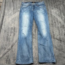 7 For All Mankind Brett Luxe Performance Bootcut Jeans Blue 33x31.5 Made in USA