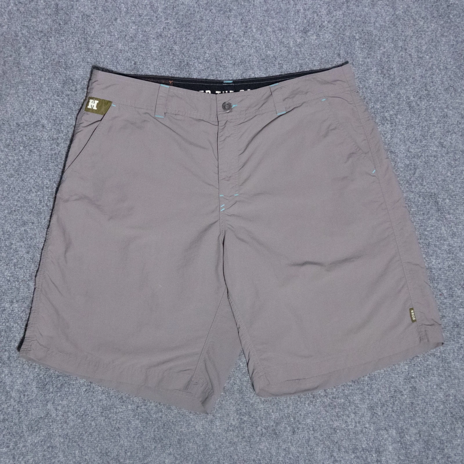 Howler Brothers Horizon Hybrid Ripstop Lightweight Performance Shorts Gray 38x10