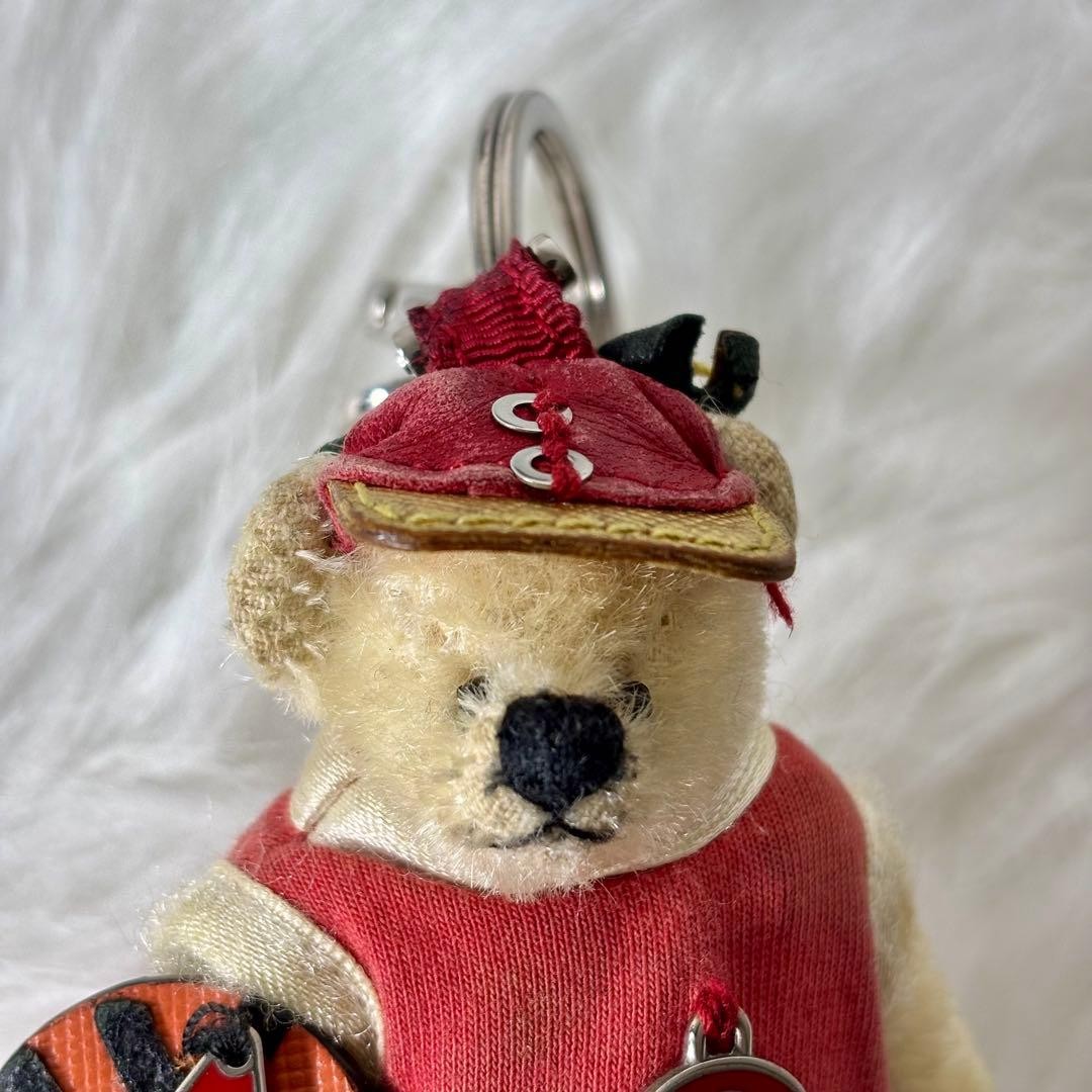 Prada Bear Charm 2008 Beijing Olympics Limited Keychain Used AB thumbnail 3