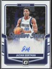 Jazian Gortman 2024-25 Donruss Optic Signature SS-GOT Auto Dallas Mavericks