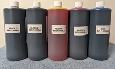 5 x PREMIUM COMPATIBLE BULK INK REFILL  FOR ASTROJET M1 PRINTER 5,000ML CYMK