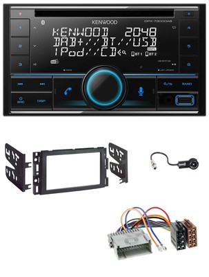 Kenwood CD 2DIN DAB USB MP3 Bluetooth Autoradio für Buick Enclave 2008-2012 Luce