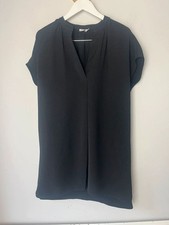 Vince black loose v neck tent dress small basic minimalist