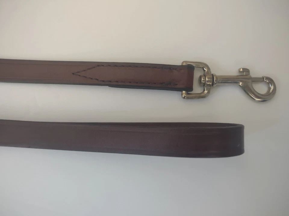 Lote 2 Productos Hamilton Latigo Cuero Tráfico Plomo 3/4" x 24" Mascota Perro - ¡NUEVO!! Foto 2 de 4