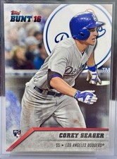 2016 Topps Bunt - Corey Seager #15 Los Angeles Dodgers Rookie RC Rangers WS MVP