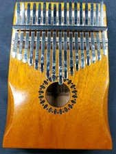Wooden CA-17B Kalimba 17 Key Thumb Piano Finger Portable Instrument Mahogany 