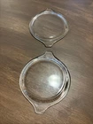 2 Vintage Pyrex Clear Glass 470-C Cover/Lid (Very Good)