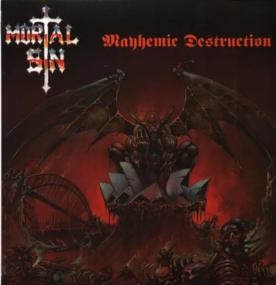 LP Mortal Sin Mayhemic Destruction LIM. SILVER VINYL NEW OVP Dissonance
