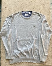 Lacoste Grey Sweater, Men  s, US Medium