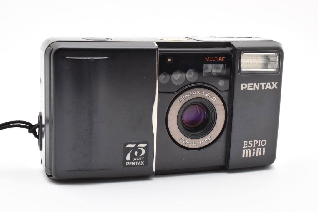 ペンタックスESPIO mini 75周年 完動品 ブラック #AH022/RR Pentax ESPIO mini 75th anniversary fully functional black