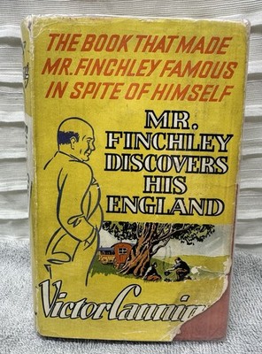  Mr. Finchley Discovers His England  Vintage 1940 Book By Victor Canning