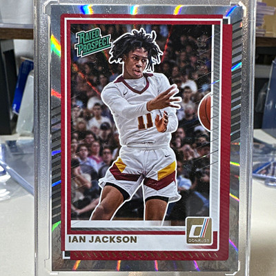 Panini 2025-26 Donruss Ian Jackson Rated Prospect #52 Red /199 Parallel