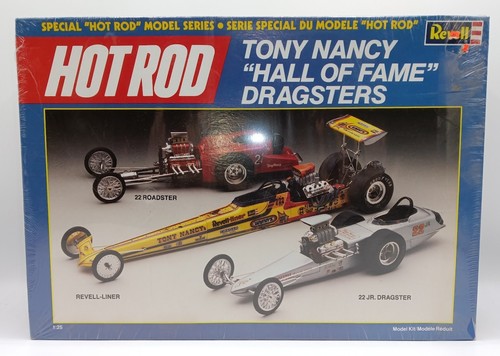 Vintage Revell Hot Rod Tony Nancy Hall of Fame Dragsters Model Kit 7502 1987