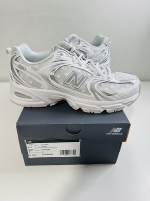 New Balance 530 White Silver Metallic Polka Dots Men s Size 6.5 U530HFW NEW