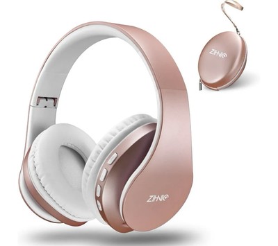 Bluetooth Headphones Over-Ear, Foldable Wireless and Wired Stereo Headset Micro 