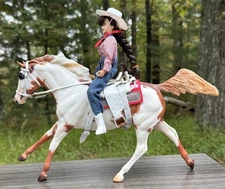 Breyer Riata Ranch Gift Set #1219 Trick Rider Horse Saddle Ltd Ed 3500 NIB