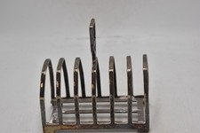James Dixon & Sons Antique Silver Plated Six Slice Toast Rack