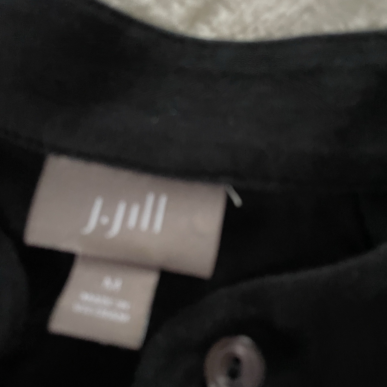 J Jill Medium Solid Black Pleated High Waist Top … - image 4