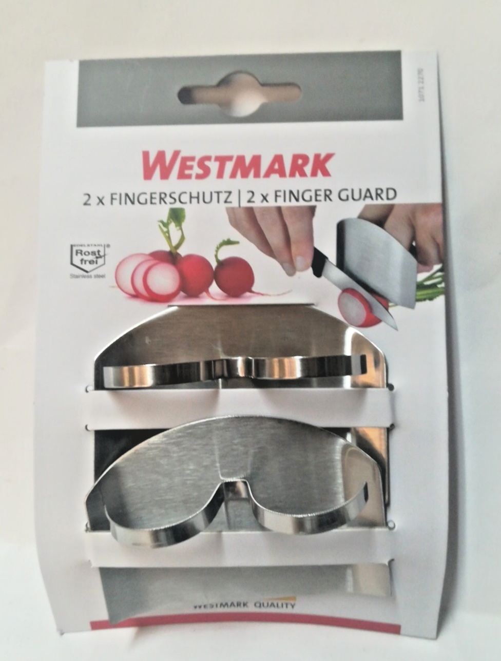 Westmark Set Di 2 Protezioni Per Le Dita, Acciaio Inox - Immagine 2