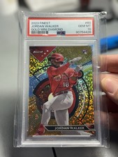 2023 Topps Finest Jordan Walker #60 Gold Mini-Diamond Refractor /50 RC PSA 10 SP
