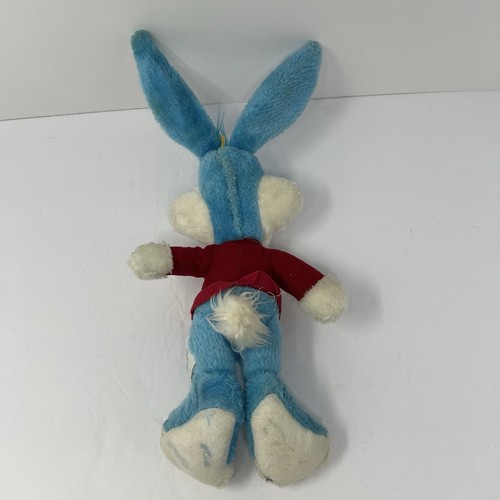 Vintage Buster Easter Bunny Rabbit 12" Plush 1990 Stuffed Animal Bendable Ears - Picture 7 of 11