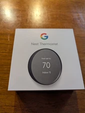 NEW SEALED: Google Nest Smart WIFI Thermostat Alexa Model G4CVZ Charcoal (Black)