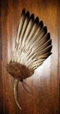 NATIVE AMERICAN SMUDGE FAN Feathers Antler Ceremonial Prayer Offering Regalia  