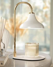 Gifts for Women – White Candle Warmer Lamp with Timer & Dimmer for Scented Ja...